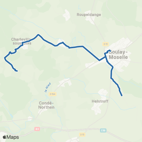 Fluo 57 Charleville-SS-Bois / Boulay-Moselle map