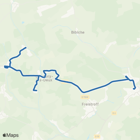 Fluo 57 Menskirch / Bouzonville map