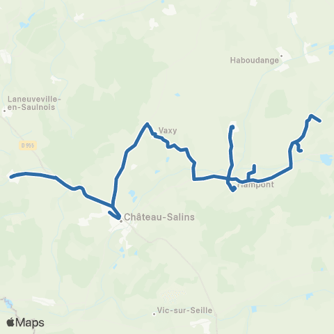 Fluo 57 Château-Voue / Château-Salins map