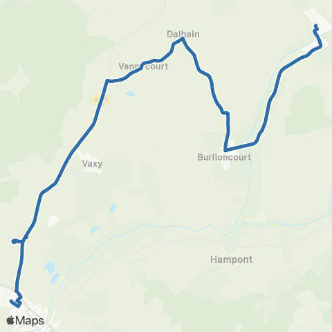 Fluo 57 Haboudange / Château-Salins map