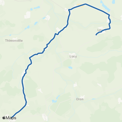 Fluo 57 Baudrecourt / Delme map