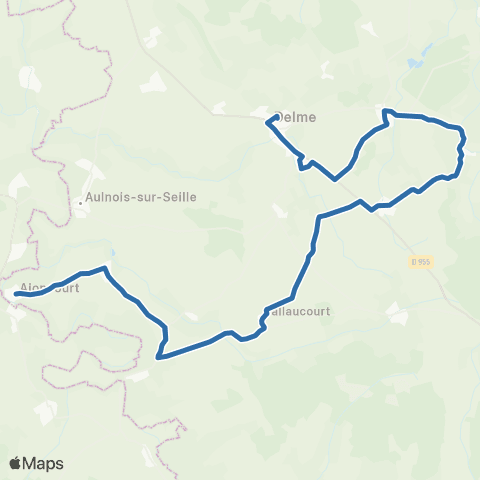 Fluo 57 Ajoncourt / Delme map