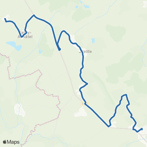 Fluo 57 Secourt / Delme map