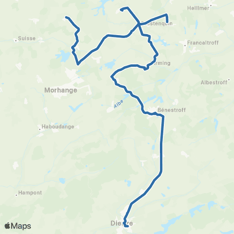 Fluo 57 Viller / Dieuze map