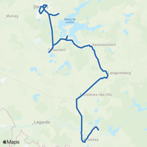 Fluo 57 Moussey / Lindre-Basse / Dieuze map