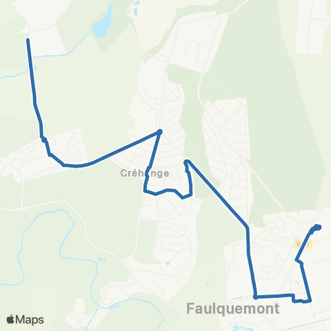 Fluo 57 Fletrange / Faulquemont map