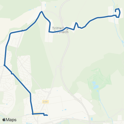 Fluo 57 Laudrefang / Faulquemont map