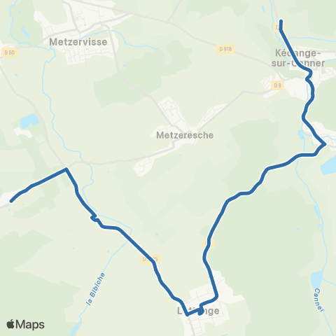 Fluo 57 Vinsberg / Kedange-sur-Canner map