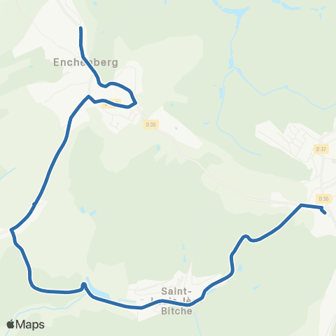 Fluo 57 Enchenberg / Lemberg map