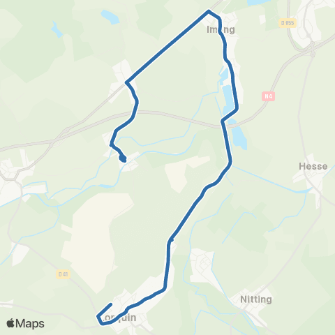 Fluo 57 Xouaxange / Lorquin map