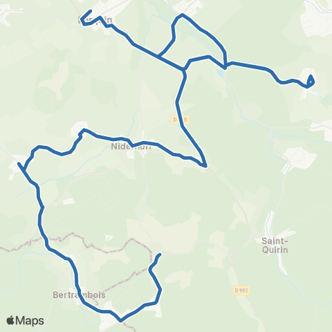 Fluo 57 Lafrimbolle / Lorquin map