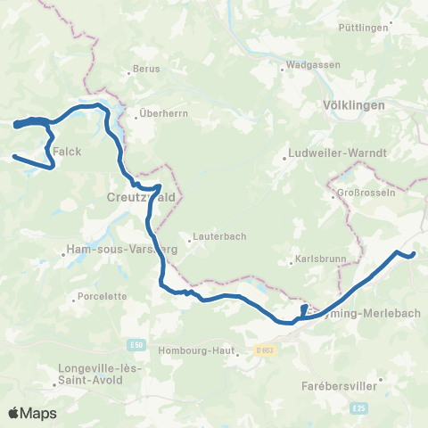 Fluo 57 Hargarten-aux-Mines / Forbach map
