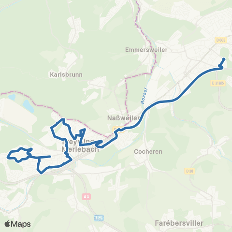 Fluo 57 Freyming-Merlebach / Forbach / Schoeneck map