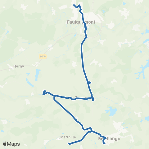 Fluo 57 Crehange / Morhange map