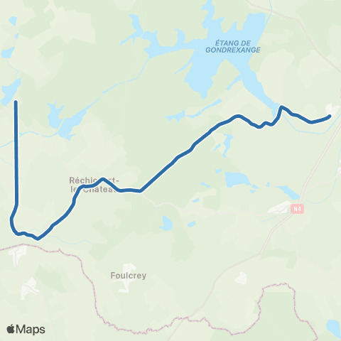 Fluo 57 Hertzing / Moussey map