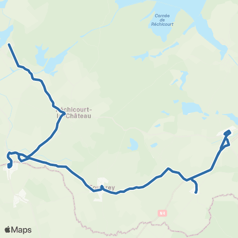 Fluo 57 Richeval / Moussey map