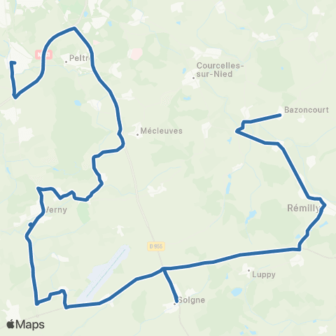 Fluo 57 Remilly / Metz map