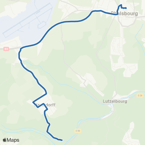 Fluo 57 Henridorff / Phalsbourg map