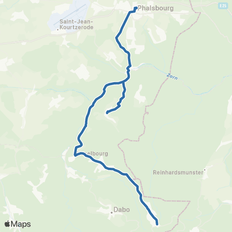 Fluo 57 Dabo / Phalsbourg map