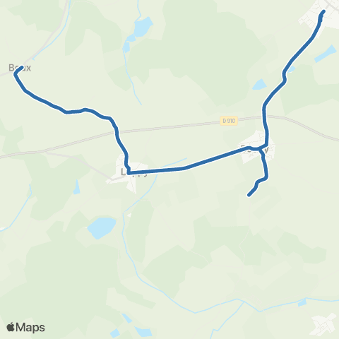 Fluo 57 Beux / Luppy / Remilly map