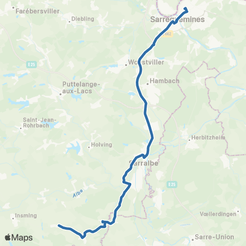 Fluo 57 Vittersbourg / Sarreguemines map