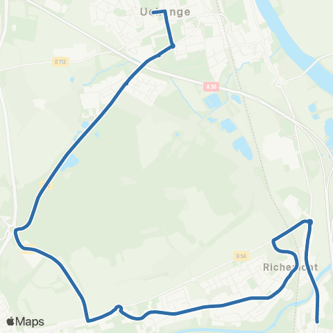 Fluo 57 Richemont / Uckange map