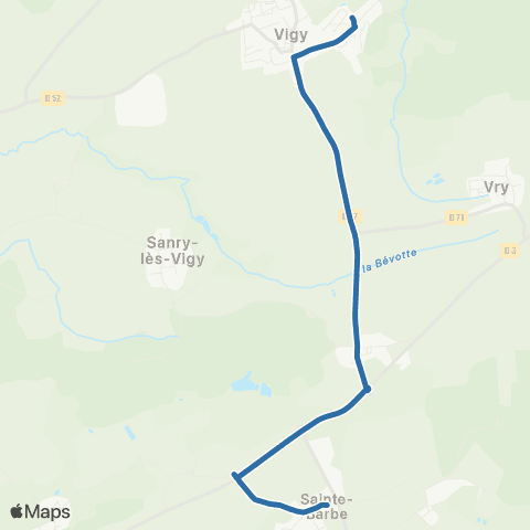 Fluo 57 Ste-Barbe / Vigy map