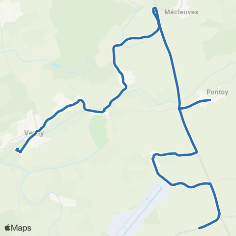 Fluo 57 Fleury / Orny / Verny map