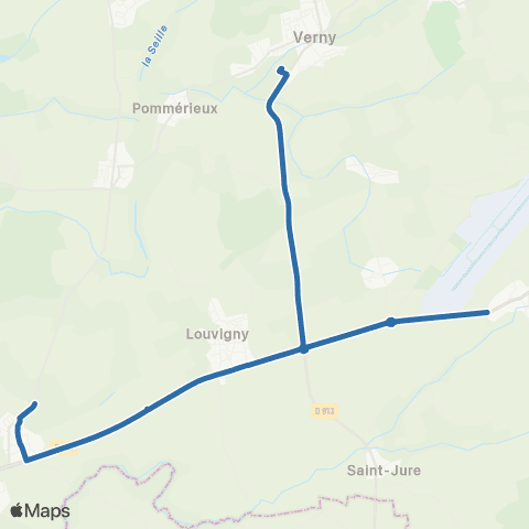 Fluo 57 Cheminot / Verny / Metz map
