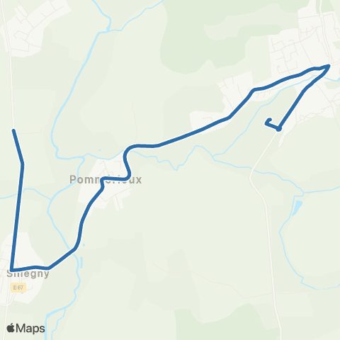 Fluo 57 Sillegny / Verny map