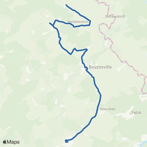Fluo 57 Bouzonville / Boulay-Moselle map