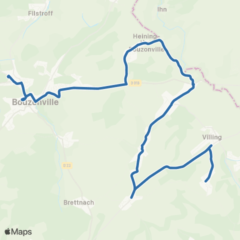 Fluo 57 Remering / Bouzonville map