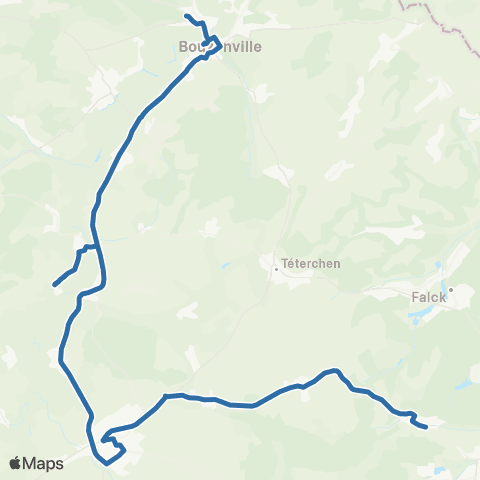 Fluo 57 Guerting / Bouzonville map