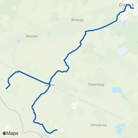 Fluo 57 Moncourt / Dieuze map