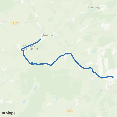 Fluo 57 Raville / Faulquemont map