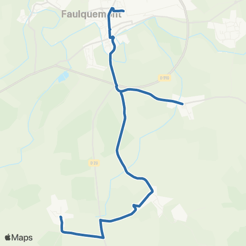 Fluo 57 Faulquemont map