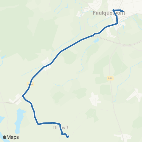 Fluo 57 Thonville / Faulquemont map