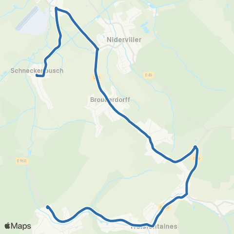 Fluo 57 Schneckenbusch / Hartzviller map