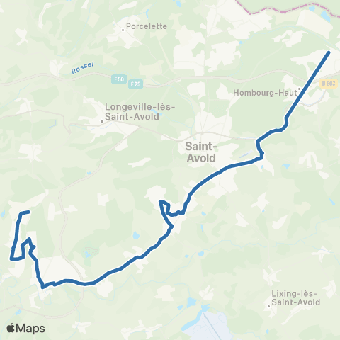 Fluo 57 Crehange / Freyming-Merlebach map
