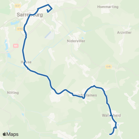 Fluo 57 Walscheid / Sarrebourg map