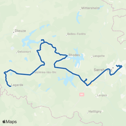 Fluo 57 Assenoncourt / Sarrebourg map