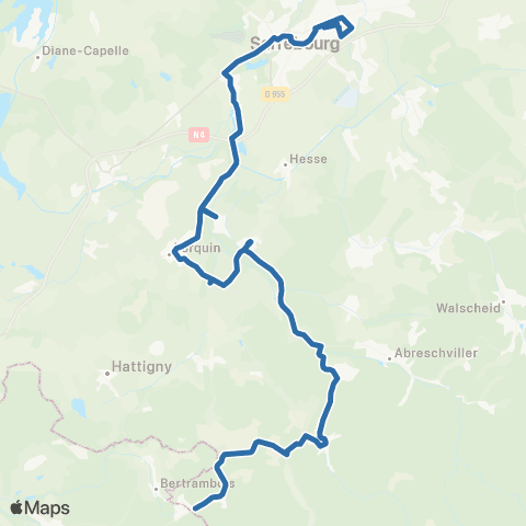 Fluo 57 Lafrimbolle / Sarrebourg map