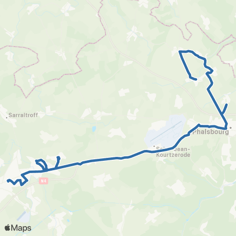 Fluo 57 Berling / Sarrebourg map