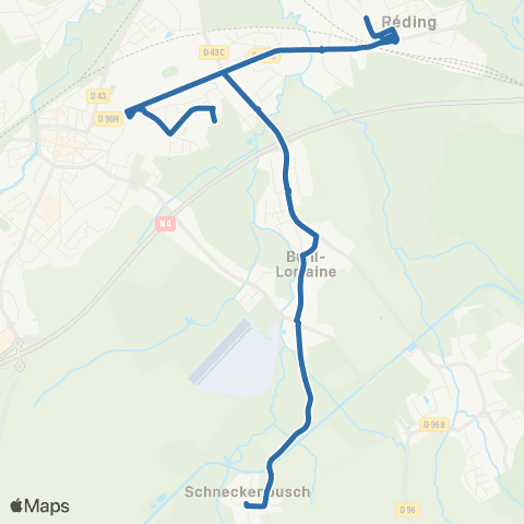 Fluo 57 Schneckenbusch / Sarrebourg map