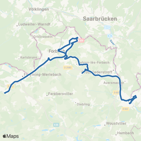 Fluo 57 Hombourg-Haut / Sarreguemines map