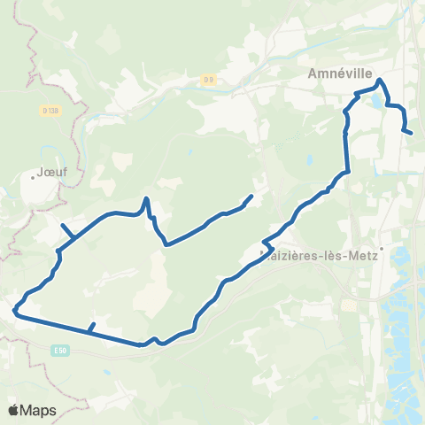 Fluo 57 Pierrevillers / Talange map