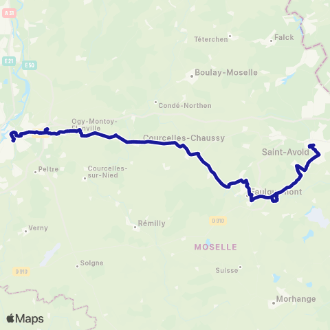 Fluo 57 St-Avold / Faulquemont / Metz map