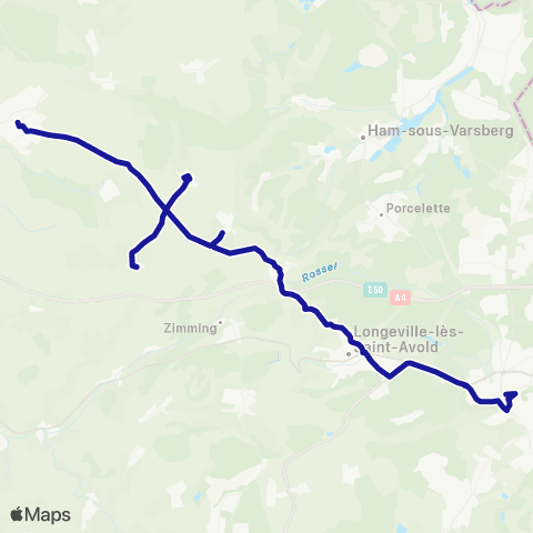 Fluo 57 Boulay-Moselle / St-Avold map