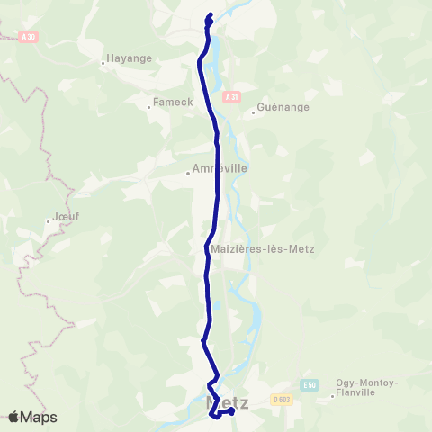 Fluo 57 Thionville / Metz map