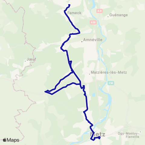 Fluo 57 Florange / Metz map